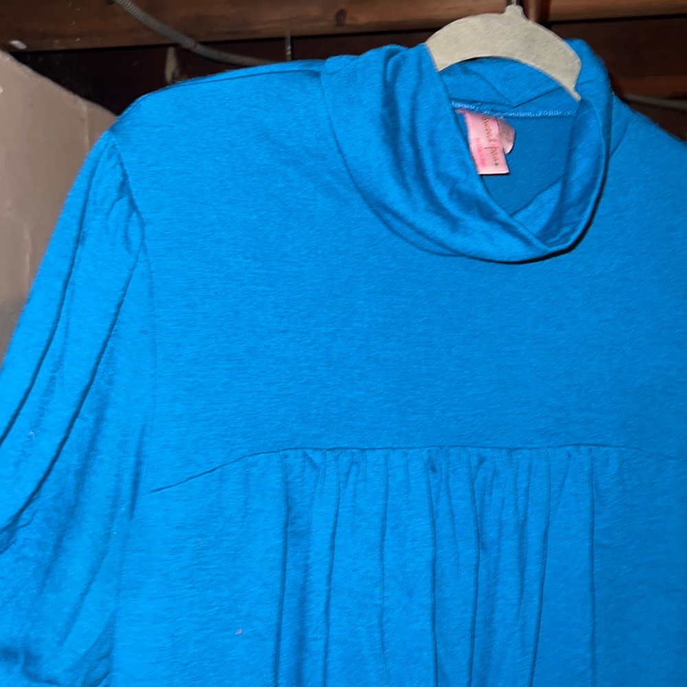 Sweet Pea by stacy frati adorable plus size 2x turtle neck blouse
